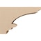 Ekena Millwork 6"W x 18"D x 12"H Classic Diane Rough Cedar Woodgrain TimberThane Corbel, Primed Tan CORUR06X18X12DIARCPR - alternate 3